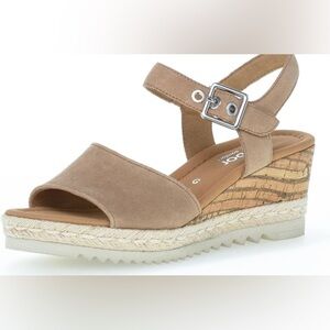 Gabor Shoes Women’s 5.5 G Leather Suede Sandal Wedge